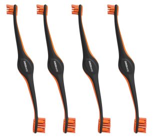 4 Pack BrushMate Pet Toothbrush (Color: Orange)